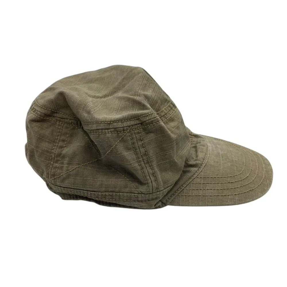Baby Gap‎ Olive Green Cotton Military Style Cadet Cap Zip Pocket Infant M/L
